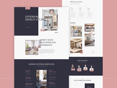 Acpect Design Studio architecture build landing page