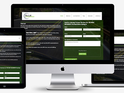 Elle DMV Website Redesign/Development information architecture web design wordpress