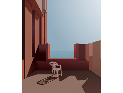 Single architecture art artist blue brown chair cuba design design art fine art graphicdesign home illustraion lights love shadows single sketch sun vector