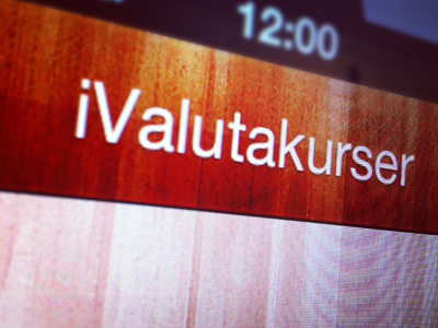 new UI for iValutakurser app app currency wood
