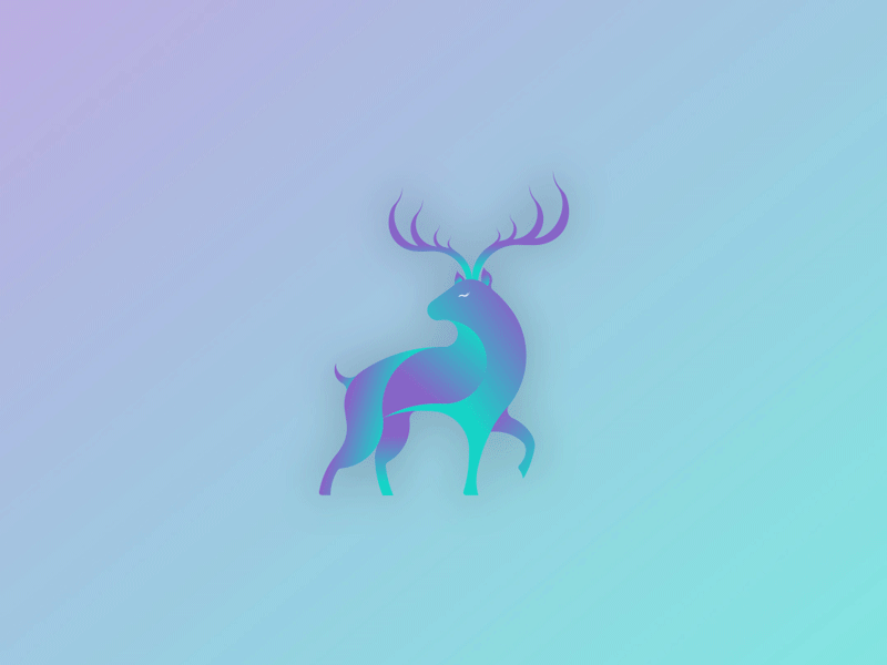 A stag in drag - The Eldon. animation branding cheshire circles dear design gif gradient icon illustration liverpool logo manchester stag the eldon vector