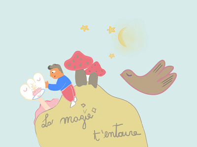 La magie t'entoure - Illustration digital painter illustration