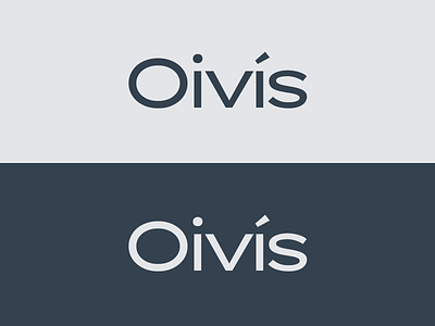 Oivís wordmark branding dark mode iceland logo logotype
