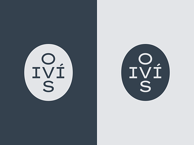 Oivís emblem branding dark mode emblem iceland logo logotype