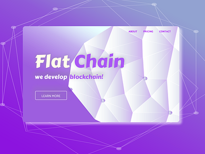 dailyUi 003 - flat chain landing page