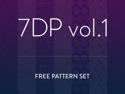 7 Deadly Patterns vol.1 .pat clean cut freebie geometry isometric patterns sharp vector