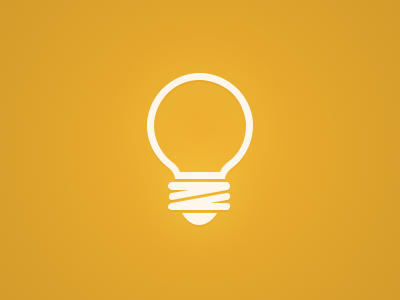 Bulb bulb icon idea lamp vector
