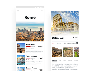 City Travel Guide UI