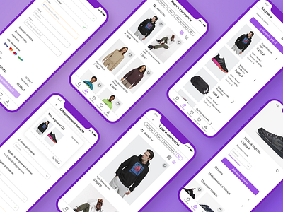 Мобильное приложение интернет-магазина app design ui ux