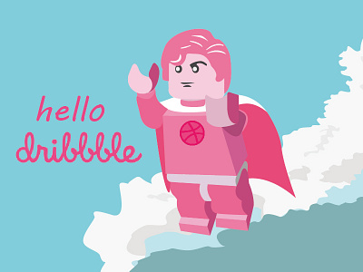 Hello Dribbble! 2d graphics hello dribbble illustration