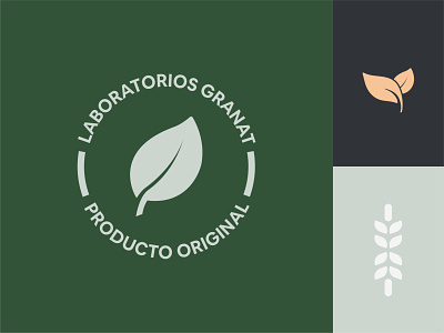 Leafs — Granat Labs 2021 brand design brand identity branding holistic icon set lab organic plants rebranding