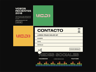 Contact — cesarmorales.co 2021 brand design brand identity branding contact page retro voice over website