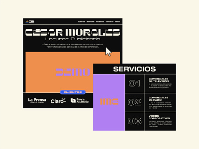 Website — cesarmorales.co 2021 brand design brand identity branding retro ui ux website