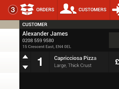 Taking Orders android customer order pizza