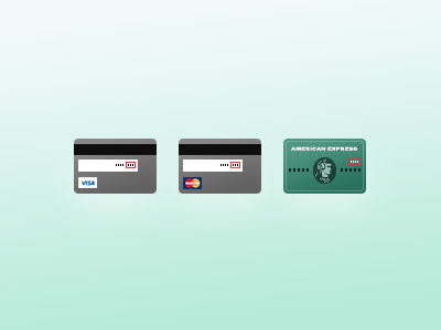 Paddle - Credit Card icons amex credit card icon mastercard paddle visa