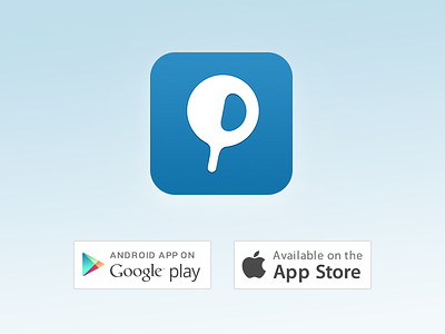 Paddle Icon app blue icon mobile payments paddle