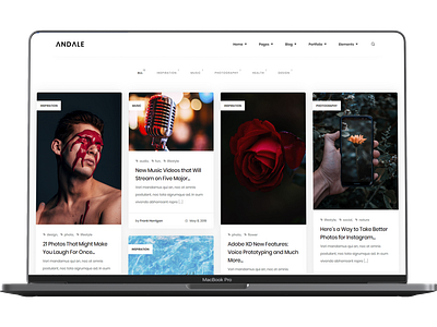 Andale - Creative HTML5 Portfolio Template