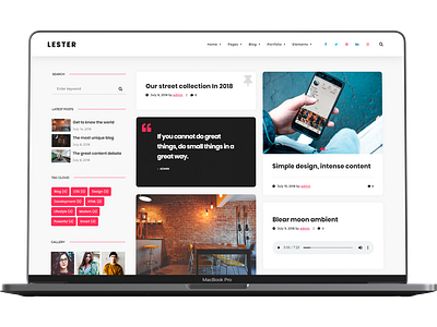 Lester - Creative Portfolio WordPress Theme