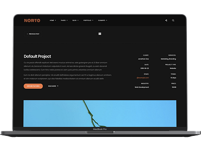 Norto - Creative Portfolio WordPress Theme