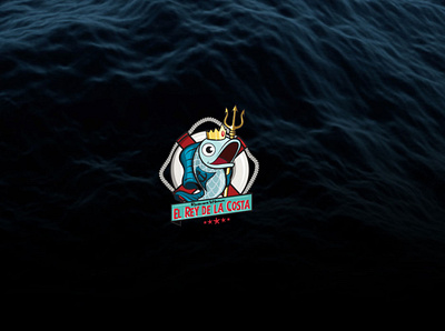 el rey de la costa branding design illustration logo logo design vector