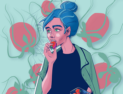 Strawberry art artist artwork character characterdesign colors design digital illustration digitalportrait drawing in your style illustration illustration art illustrationart illustrator portrait