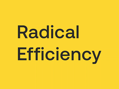 Radical Efficiency animation artificial intelligence design math rebrand typography