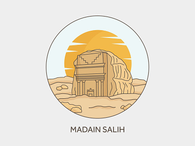 Madain Salih | Alula arts draw illustration illustrator saudi