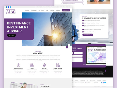 Finance Consulting Company Website