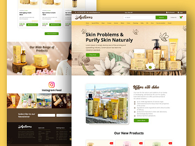 Skincare Organic Product Website