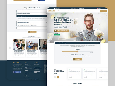 Financial Website Homepage Design