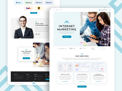 Internet Marketing Company Homepage Design