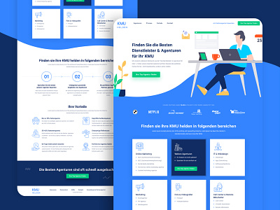 Online markeing agency homepage design