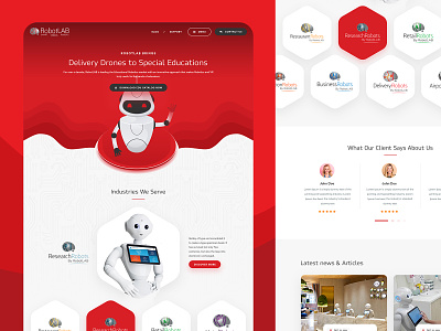 Robotic Institution - Landing Page Design