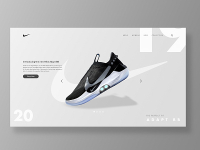 Nike Screen app brand branding clean design icon identity ios minimal mobile type typography ui ux web website