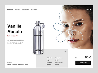 Montale concept product page concept design product page ui uidesign ux ui web webdesign website