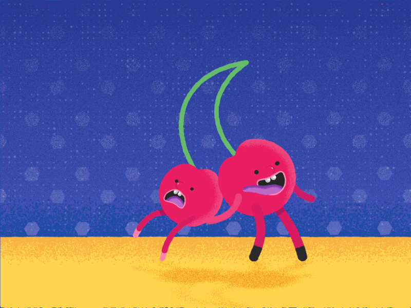Cherries after affects after effects animation aftereffects animation animation 2d animation gif dribbble dribbble invite flat art fruit gif illustration illustrator invitation invite giveaway logo motion design motion graphic motion graphics motiongraphics
