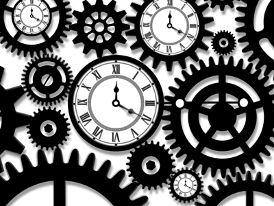 Tic Toc adobe ae after effects aftereffects age animation black and white design era flat art illustration illustrator motion graphics motiondesign nostalgia slow motion space time time