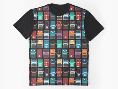 Flat Guitar Pedal - Tee (v2)