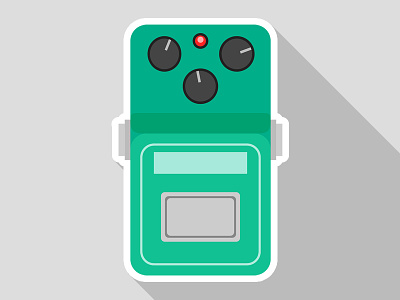 Flat Ibanez TS808 Sticker effectpedal guitar ibanez pedal stompbox tubscreamer