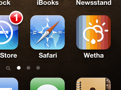 Weather App iOS icon app apple blue climacons cloud icon ios iphone orange red spectrum weather yellow