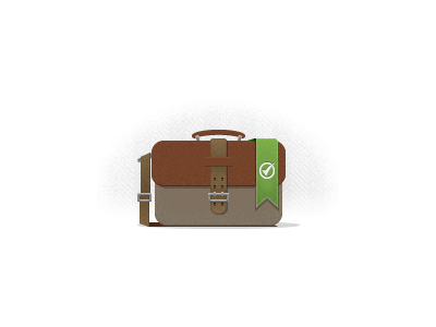 Another quick illustration 50s bag case flag muted myknowledgemap tick