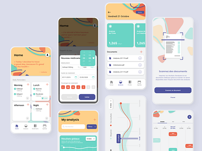 Tadam® Medical App app app design blue branding clear dashboard design ios medical medical app medical care minimal mobile ui ux web design