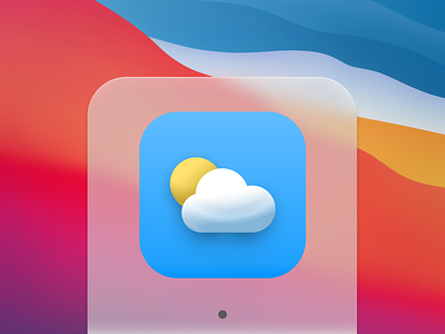 IOS14 – Weather App Icon 3d app design big surr colorful design illustration ios jean baptiste feuillet neumorphic ui ux wwdc