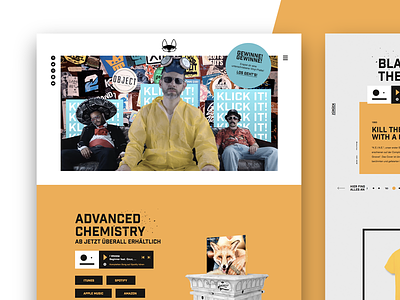 Website Redesign - Die Beginner 3d animation app clean color design interactive music onepage vector video website