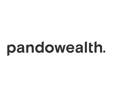 Pandowealth Wordmark brand and identity brand design logotype