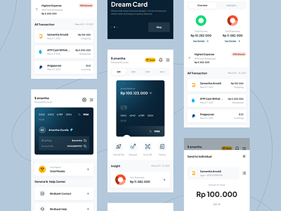 Birdbank - Mobile App app design apps bank banking bird card design digital bank finance homepage m banking mobile mobile app money saving transfer ui ux