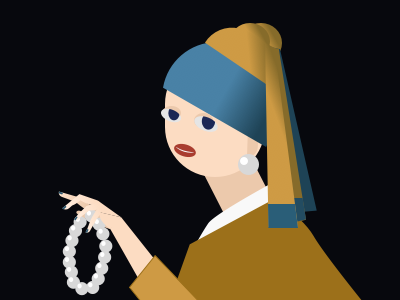 Girl with many Pearls