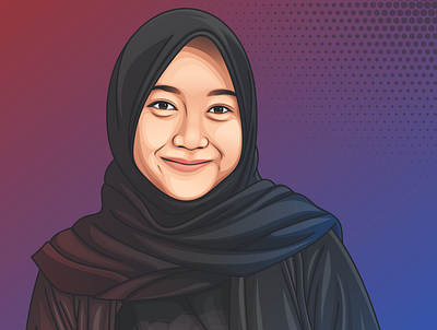 Hijab Girl design illustration vector vexel