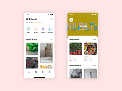 Healthy App Concept