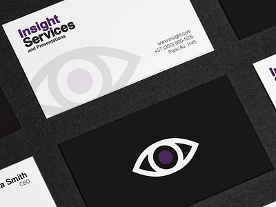 Insight Servises Business Card branding business card design design illustration typography vector